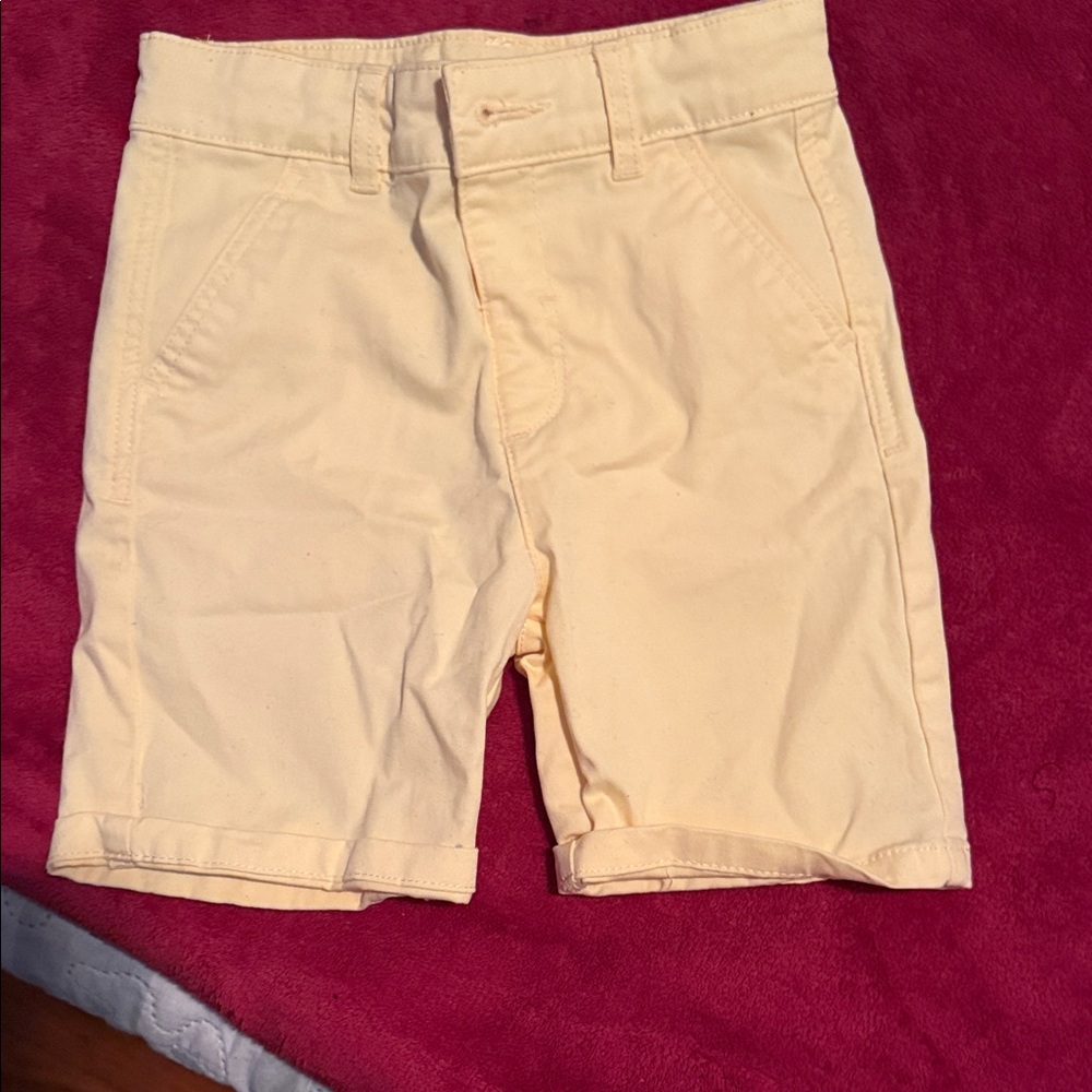 Kids Cream Shorts